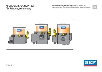 DE KFG; KFGS; KFGC (CAN-Bus) für Fahrzeugschmierung