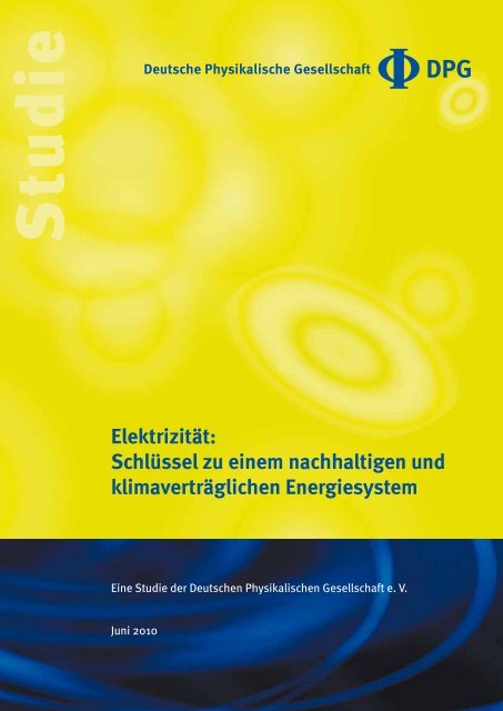 Elektrizität: Schlüssel zu einem nachhaltigen und klimaverträglichen ...