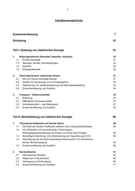 Elektrizität: Schlüssel zu einem nachhaltigen und klimaverträglichen ...