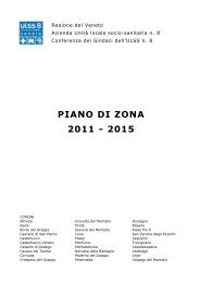 Piano di zona Ulss 8 2011 - 2015 - Treviso volontariato