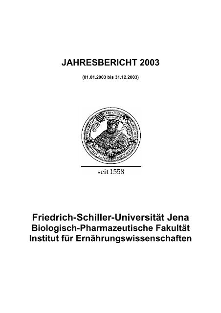 Jahresbericht 2003 - Apfel eV - Friedrich-Schiller-UniversitÃ¤t Jena