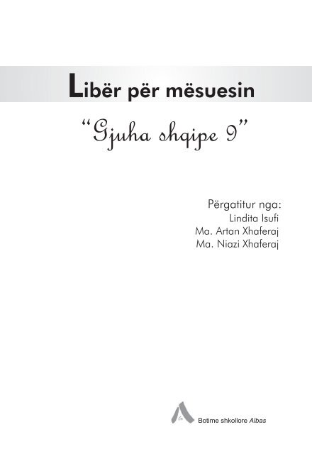 Gjuha shqipe 9 - Albas