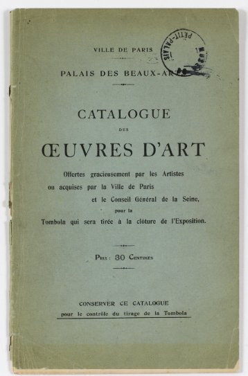 ÅUVRES D'ART - Le Petit Palais - Ville de Paris