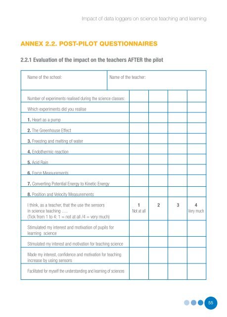 Impact of data loggers on science teaching and learning - European ...