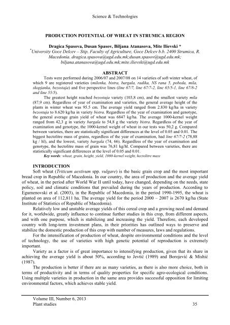 Dragica Spasova, Dusan Spasov, Biljana Atanasova, Mite Ilievski ...