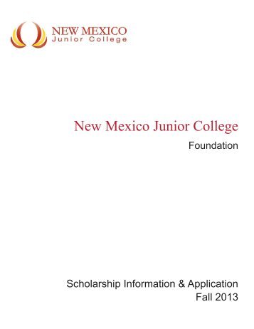 (PDF Format) (Available to All Students) - New Mexico Junior College