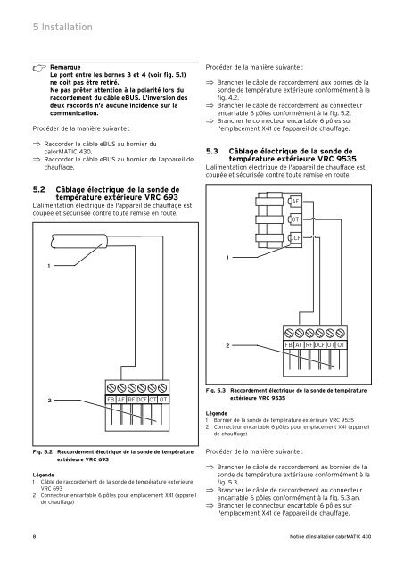 Installation calorMATIC VRC 430.pdf (0.93 MB) - Vaillant