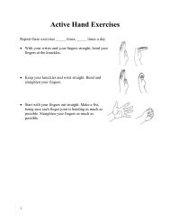 Active Hand Exercises - the Exchange