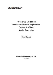 RC112-GE (A) series 10/100/1000M auto negotiation Copper-to ...