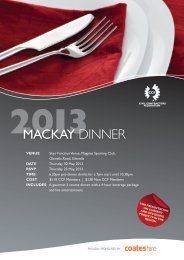 MACKAY DINNER - Civil Contractors Federation