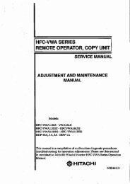 HFC-VWA Series Service Manual - Hitachi America, Ltd.