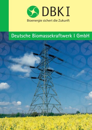 Deutsche Biomassekraftwerk I GmbH - Fondsvermittlung24.de