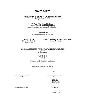 GFFS Consolidated w.o PSE Letter - 7-Eleven