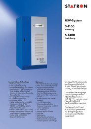 USV-System S-1100 S-4100 - Statron