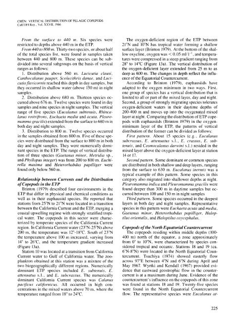 CalCOFI Reports, Vol. 27, 1986 - California Cooperative Oceanic ...