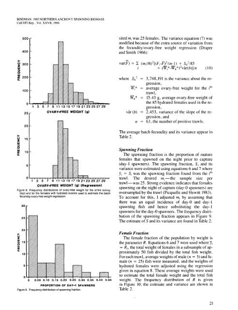 CalCOFI Reports, Vol. 27, 1986 - California Cooperative Oceanic ...