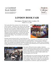 LONDON BOOK FAIR - Combined Book Exhibit