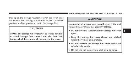 2008 RT Caravan Owner Manual