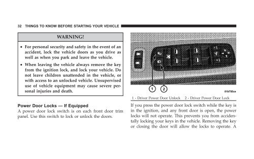 2008 RT Caravan Owner Manual