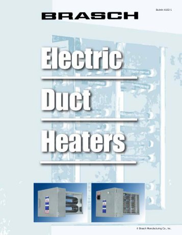 A-102-1 Electric Duct Heater Brochure - Brasch