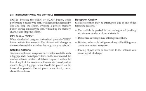 2008 HB Dodge Durango Owner Manual