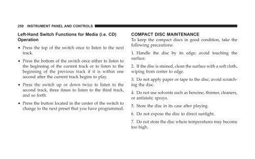 2008 HB Dodge Durango Owner Manual