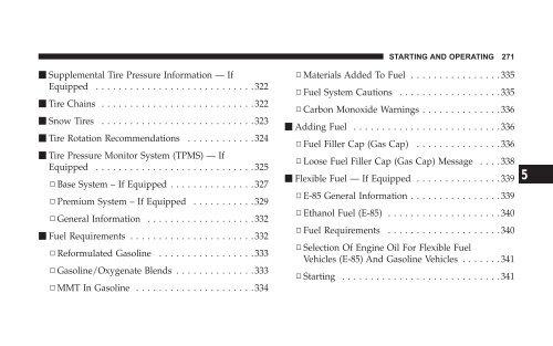 2008 HB Dodge Durango Owner Manual