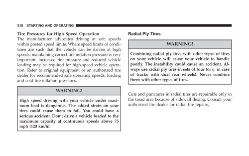 2008 HB Dodge Durango Owner Manual