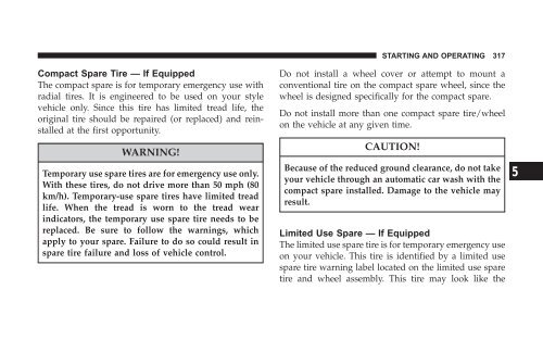 2008 HB Dodge Durango Owner Manual