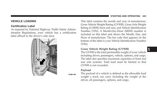 2008 HB Dodge Durango Owner Manual