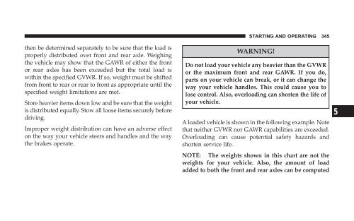 2008 HB Dodge Durango Owner Manual