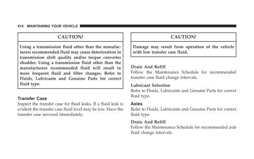 2008 HB Dodge Durango Owner Manual