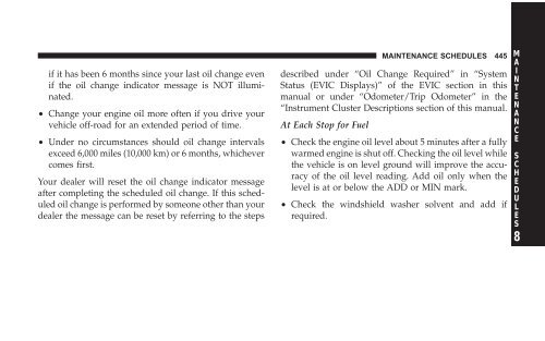 2008 HB Dodge Durango Owner Manual