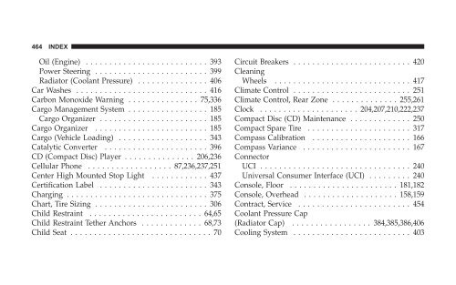 2008 HB Dodge Durango Owner Manual