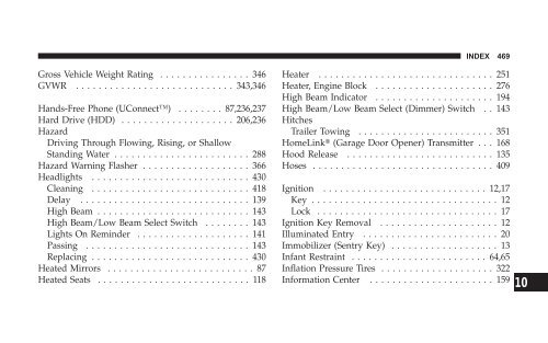 2008 HB Dodge Durango Owner Manual