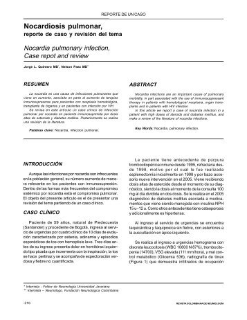 Nocardiosis pulmonar, - Asoneumocito