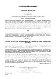 Certificate of Marketability - Vemma Europe