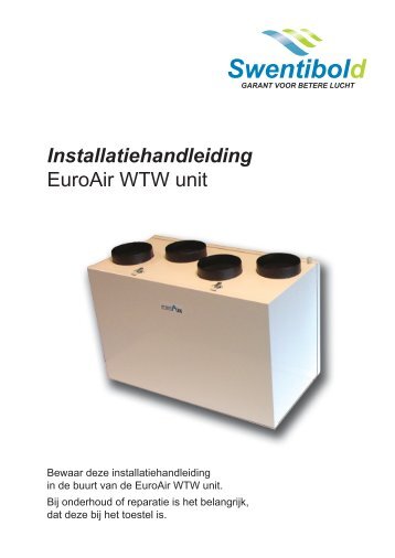 EuroAir Handleiding WTW 's - Swentibold GmbH