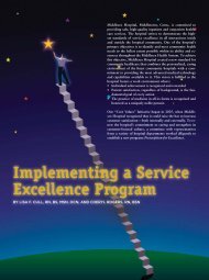 Implementing a service excellence program - Association of ...