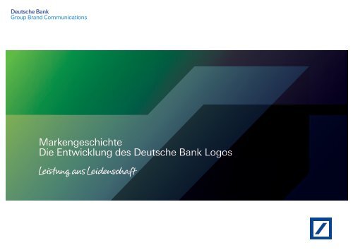 Markengeschichte Die Entwicklung des Deutsche Bank Logos