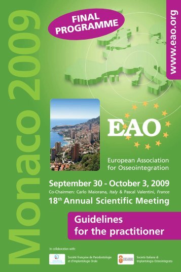 www .eao.org Guidelines for the practitioner - Colloquium