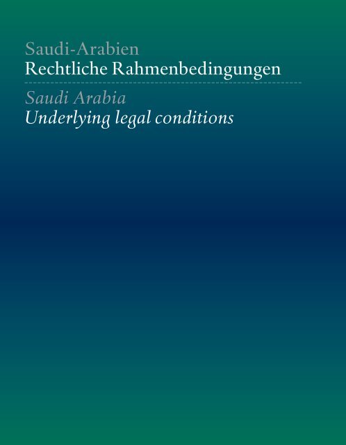 Saudi-Arabien Wirtschaftshandbuch Saudi Arabia Business ... - Ghorfa