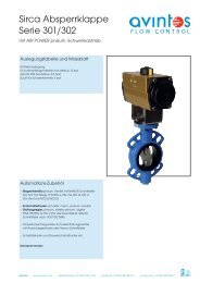 Sirca Absperrklappe Serie 301/302 - avintos