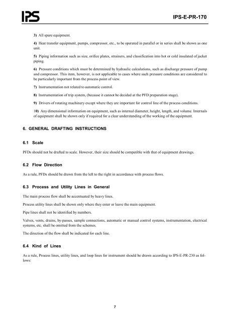 engineering standard for process flow diagram