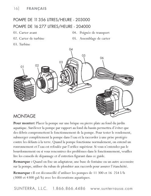 SUBMERSIBLE PUMP BOMBA SUMERGIBLE POMPE - SUNTERRA