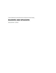BUZZERS AND SPEAKERS - E-Gizmo