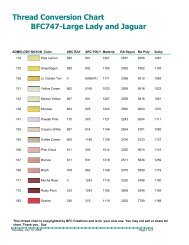 Isacord to BFC Poly Conversion Chart - BFC-Stash
