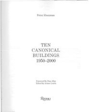 buildings 1950-2000 - Drawing Canonical Ideas in Architecture