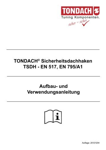 TONDACH ® Sicherheitsdachhaken - Tondach Gleinstätten AG