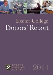 Donors' Report - Exeter College